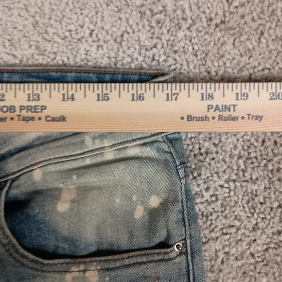 NEW WOT Tulones Currency Collection Men's Dust Wash Denim Jeans Size 34 NWOT - Picture 13 of 16